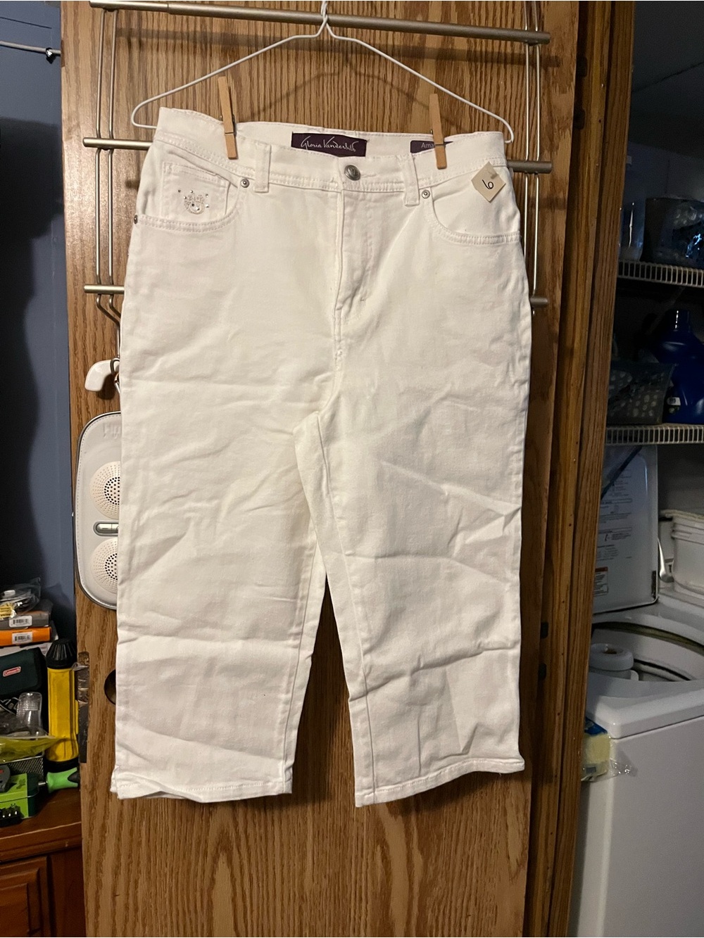 Gloria Vanderbilt White Women's Capris